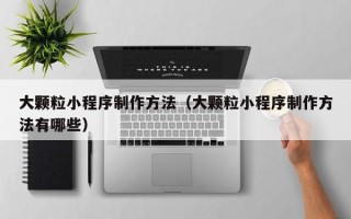 沁阳大颗粒小程序制作方法（大颗粒小程序制作方法有哪些）